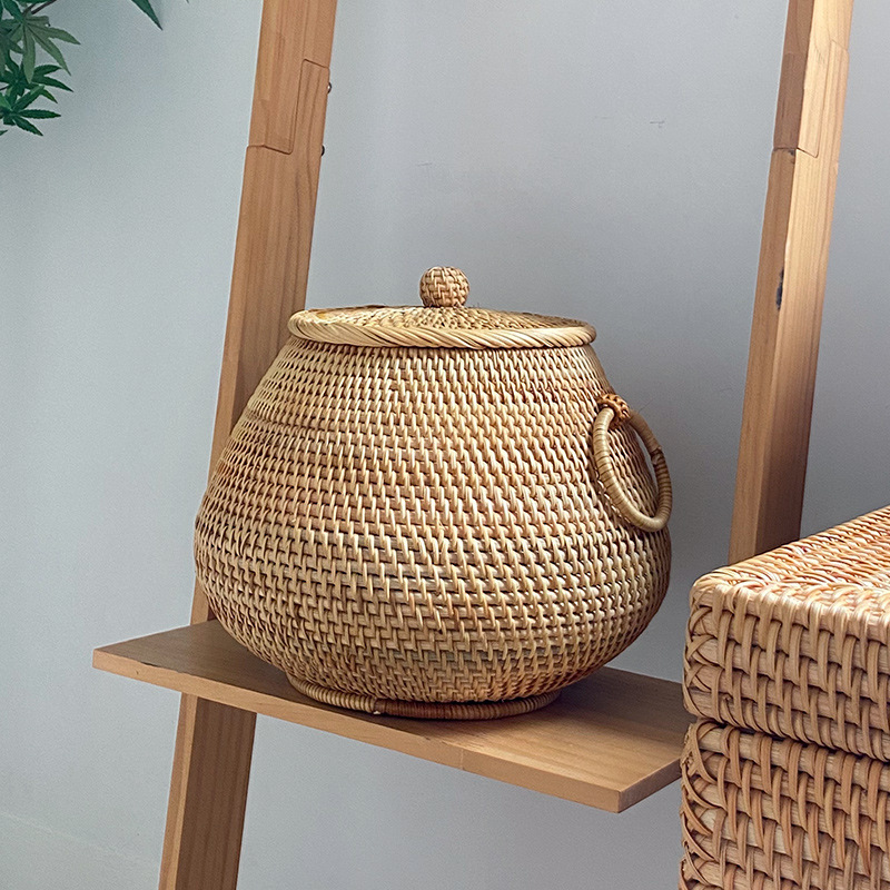 ベトナム純粋な手作り秋籐織りラウンドコーヒーテーブルデスクト - Vietnam Coffee Tea のレビューと価格